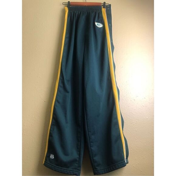 Vintage NFL Green Bay Packers Youth snap sweatpants size L 16/18 - Picture 3 of 12
